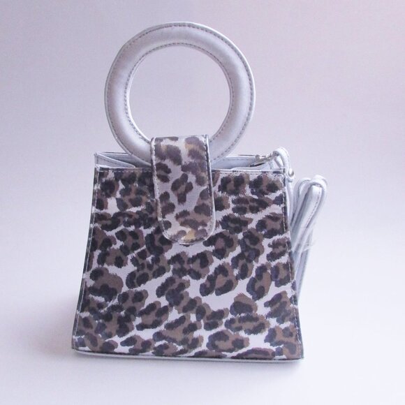 Handbags - Unique Silver Metallic & Animal Print Purse or Evening Bag